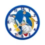 Relógio de parede infantil Sonic The Hedgehog 25 cm redondo de plástico analógico de quartzo multicolor