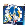 Relógio de parede infantil Sonic The Hedgehog 25 cm redondo de plástico analógico de quartzo multicolor