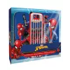 Conjunto de papelaria escolar 11 em 1 Spider-Man para criança com estojo, lápis de cor, caderno A5 e mais