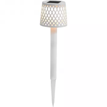 Espeto de jardim solar New Garden Gretita 4 unidades branco