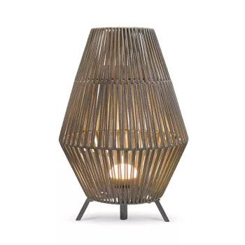 Candeeiro de pé LED com bateria NewGarden Conta 70 taupe cinzento