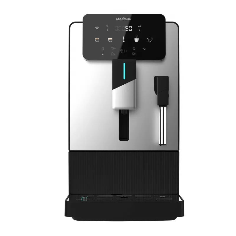 Máquina de café expresso semiautomática Cecotec Cremmaet Steam, 20 bar, 1100 W, 1,5 L, preto/prateado