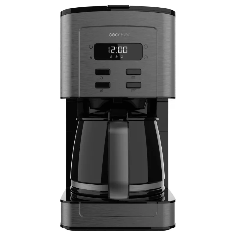 Máquina de café de filtro Cecotec Coffee 66 Time 950W 1,5L 12 chávenas LCD temporizador aço inoxidável