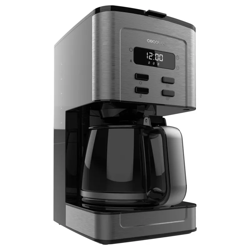 Máquina de café de filtro Cecotec Coffee 66 Time 950W 1,5L 12 chávenas LCD temporizador aço inoxidável