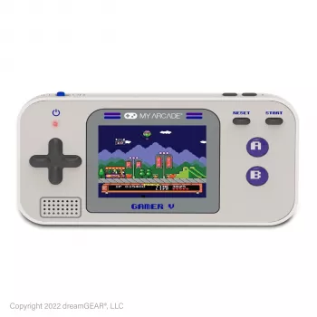 Consola de jogos portátil dreamGEAR My Arcade Gamer V Classic 220 jogos cinzento roxo