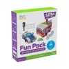 Filamentos myFirst 3dPen Make Fun Pack Wheels in Motion - conjunto criativo para caneta 3D: 5 moldes, 17 recargas PCL (34 m), módulo de carro pull-back, película termoplástica