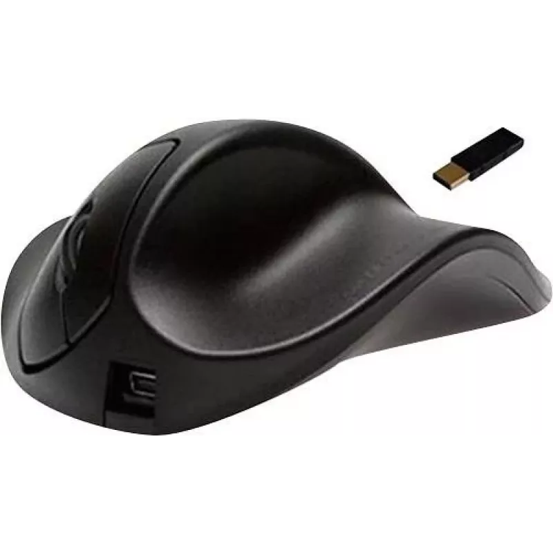Hippus HandShoeMouse Right Medium - Rato vertical - Para destros - Laser - 3 botões - Sem fios - Recetor USB