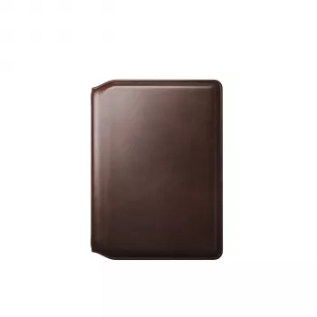 Carteira de passaporte de couro Nomad Rustic Brown