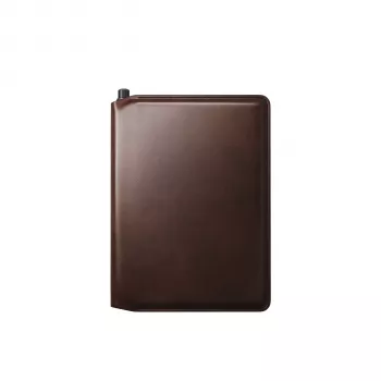 Carteira de passaporte de couro Nomad Pen Edition Rustic Brown