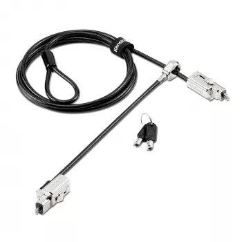Cadeado universal 3-em-1 2.0 para portátil com chave Kensington e duas cabeças de fecho