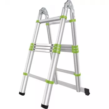 FIELDMANN FZZ 4003 Escadote telescópico 3,2 m, degraus 1,6 m