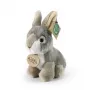 Rappa Peluche ecológico realista de coelho cinzento sentado 16 cm