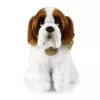 Rappa Peluche ecológico de cão São Bernardo, sentado, 30 cm, castanho/branco/preto
