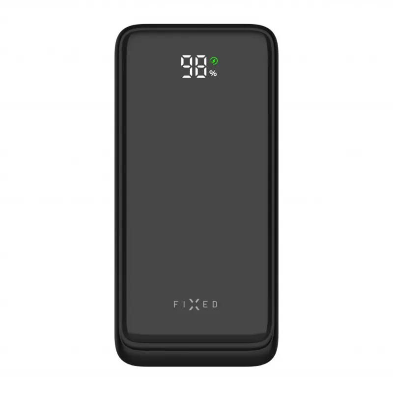 Fixed Zen2 20 Powerbank, 20000 mAh, PD 20 W, ecrã LCD, preto