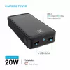 Fixed Zen2 20 Powerbank, 20000 mAh, PD 20 W, ecrã LCD, preto