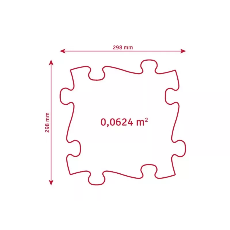 Conjunto de tapetes sensoriais ortopédicos Muffik 6-in-1 Eco Forest 6 tapetes puzzle MFK-024