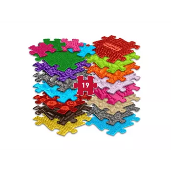 Conjunto de tapetes sensoriais ortopédicos 19-in-1 XXL 19 peças puzzle sensoriais Muffik / MFK-025-1