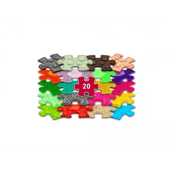 Conjunto de tapetes sensoriais ortopédicos Muffik 20-in-1 Mini Puzzle 20 tapetes sensoriais MFK-051