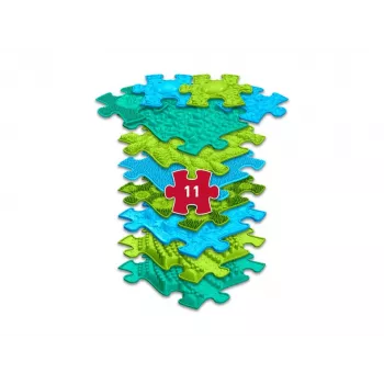 Conjunto de tapetes sensoriais ortopédicos Muffik 11-in-1 oceano ladrilhos puzzle MFK-064