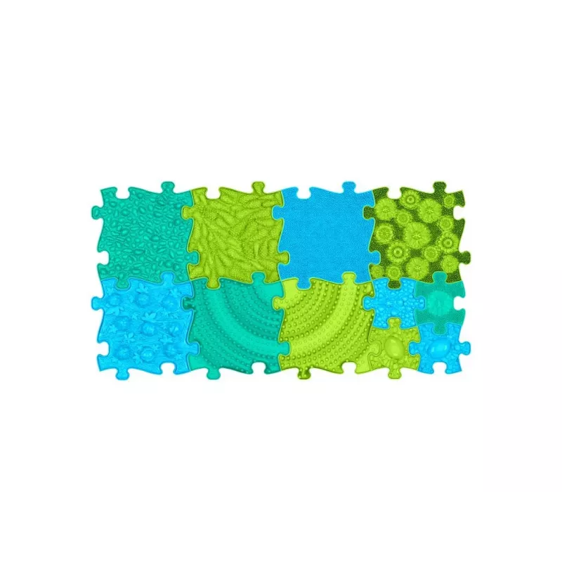 Conjunto de tapetes sensoriais ortopédicos Muffik 11-in-1 oceano ladrilhos puzzle MFK-064