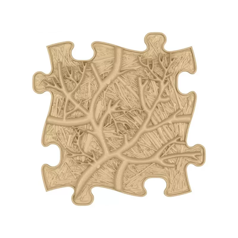 Conjunto de tapetes sensoriais ortopédicos Muffik 8-in-1 natural 8 peças puzzle MFK-065