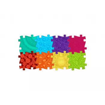 Conjunto de tapetes sensoriais ortopédicos Muffik 8-in-1 arco-íris 8 tapetes puzzle sensoriais Muffik / Rainbow / MFK-079