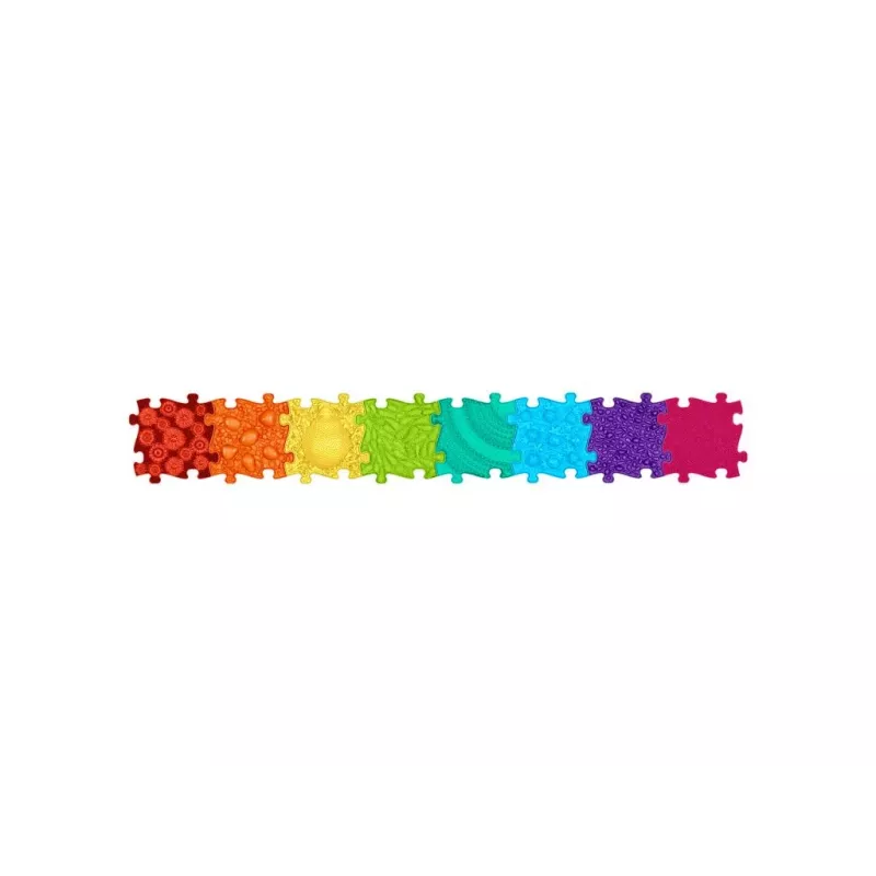 Conjunto de tapetes sensoriais ortopédicos Muffik 8-in-1 arco-íris 8 tapetes puzzle sensoriais Muffik / Rainbow / MFK-079