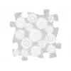 Conjunto de tapetes sensoriais ortopédicos Muffik 6-in-1 bebé preto e branco 6 tapetes puzzle jogo sensorial Muffik MFK-023-3