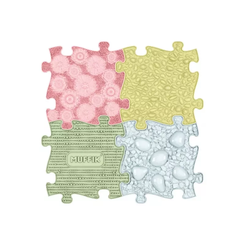Conjunto de tapetes sensoriais ortopédicos Muffik 4-in-1 médio 4 tapetes sensoriais puzzle MFK-094