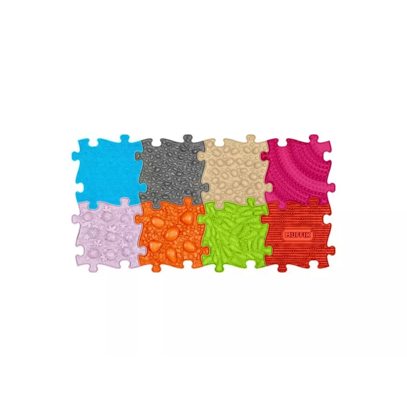 Conjunto de tapetes sensoriais ortopédicos 8-in-1 médio 8 tapetes puzzle Muffik MFK-020-01