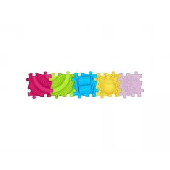 Conjunto de tapetes sensoriais ortopédicos Muffik 5-in-1 médio 5 peças puzzle