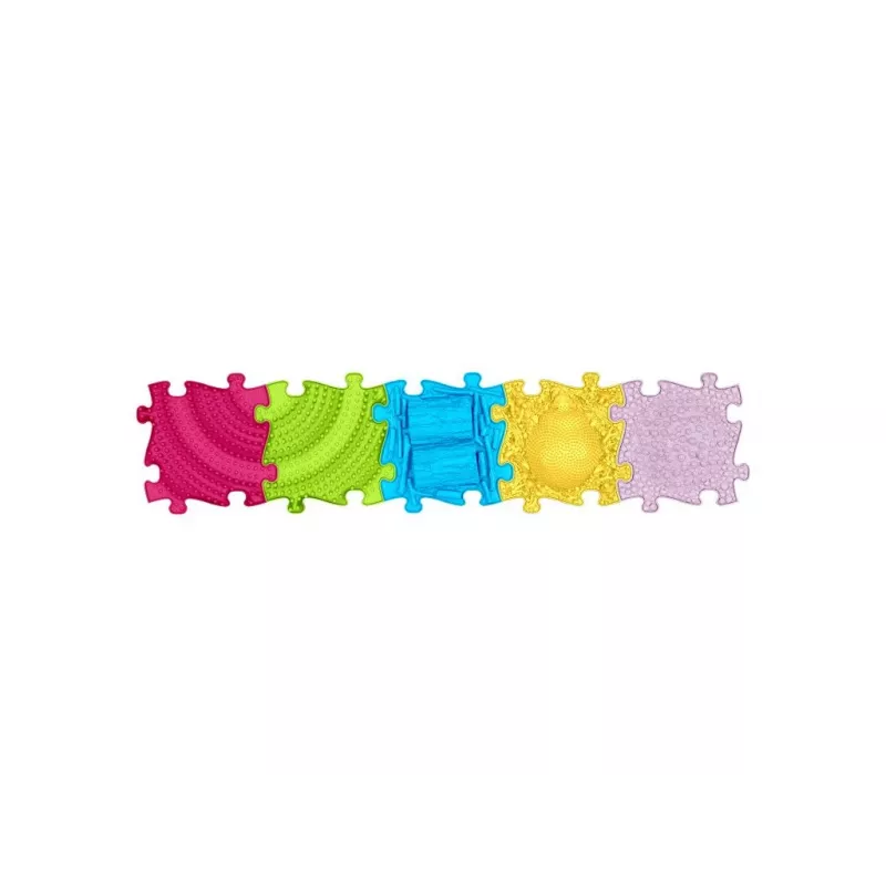 Conjunto de tapetes sensoriais ortopédicos Muffik 5-in-1 médio 5 peças puzzle