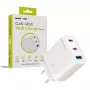Carregador Mobile Origin 40W GaN MO13 branco 1x USB-A + 2x USB-C