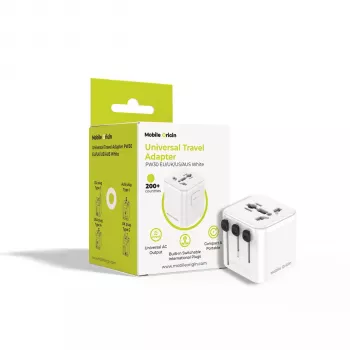 Mobile Origin Adaptador de Viagem PW30 EU/UK/US/AUS, Branco