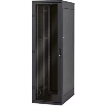 TRITON RMA-42-A66-BAX-N1 armário de chão de 19 polegadas 42U 600x600 mm, preto, porta de vidro, 800 kg