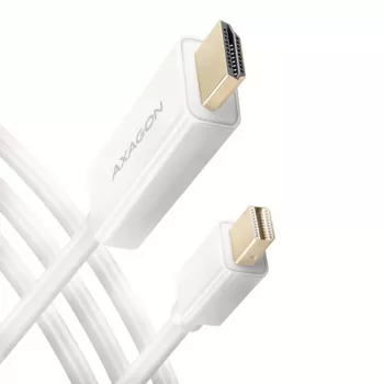 AXAGON Cabo Adaptador Mini DisplayPort para HDMI 4K/30 Hz 1,8 m Branco