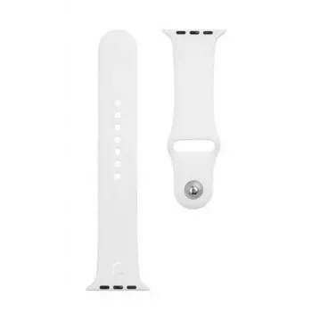 Pulseira tática de silicone Apple para Watch 1/2/3/4/5/6/7/SE 42/44/45mm branca