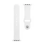 Pulseira tática de silicone Apple para Watch 1/2/3/4/5/6/7/SE 42/44/45mm branca