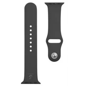 Pulseira tática de silicone para Watch 1/2/3/4/5/6/7/SE 38/40/41mm preta