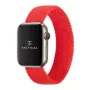 Pulseira tática entrançada para Watch 1/2/3/4/5/6/7/SE 42/44/45mm tamanho M vermelha