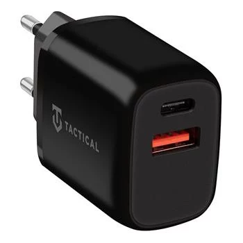 Carregador de carro Tactical Base Plug Dual preto com 2 portas USB-A, 3,1 A, 15,5 W