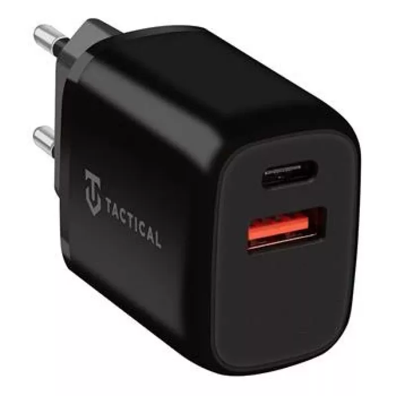 Carregador de carro Tactical Base Plug Dual preto com 2 portas USB-A, 3,1 A, 15,5 W