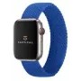 Pulseira tática entrançada para Watch 1/2/3/4/5/6/7/SE 42/44/45mm tamanho M azul
