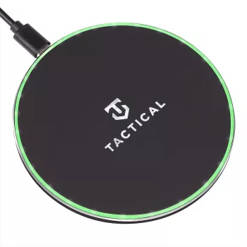 Carregador sem fios Tactical Base Plug Wireless Qi Pad 15W preto