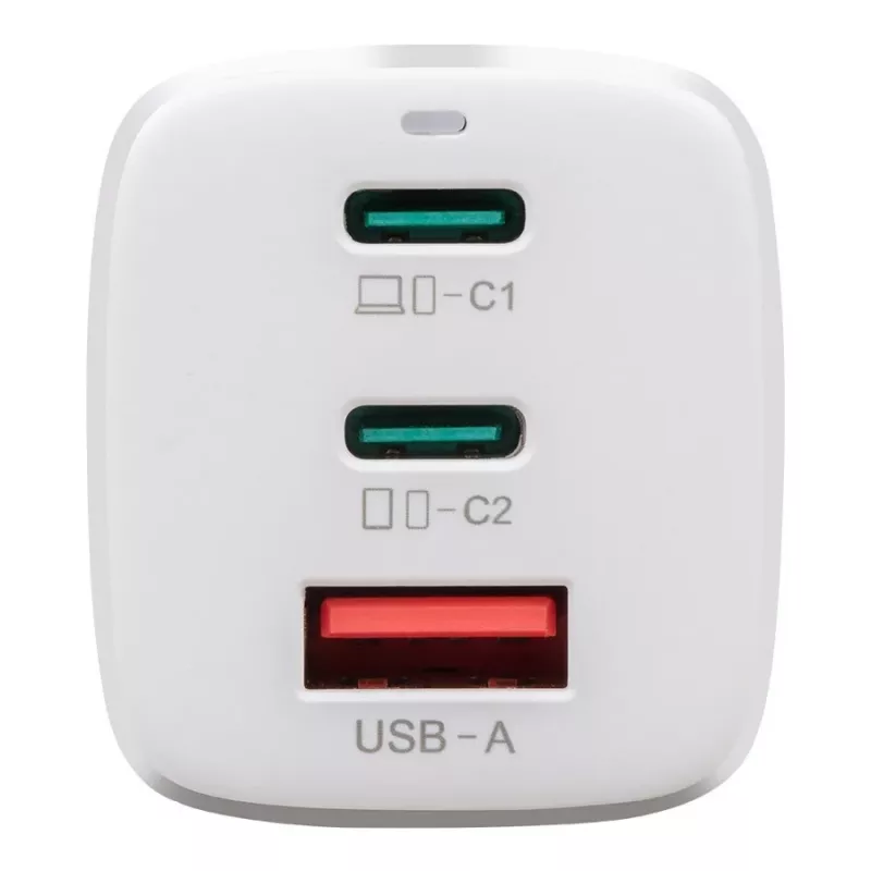 Adaptador Tactical FlashBang GaN branco 65W carregador USB-C