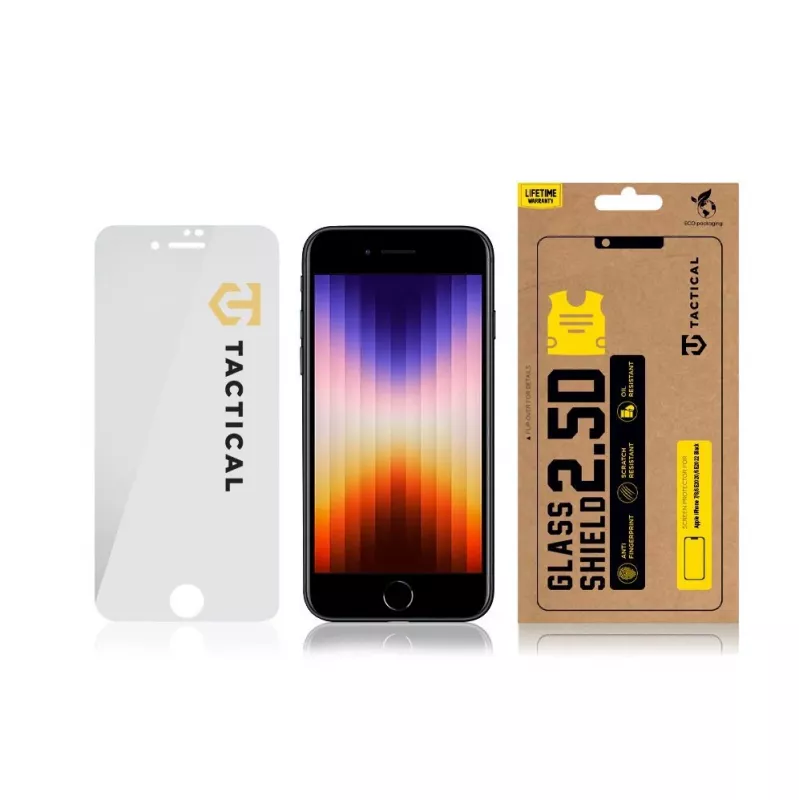 Protetor de ecrã Tactical Glass Shield 2.5D para iPhone 7/8/SE 2020/SE 2022 transparente