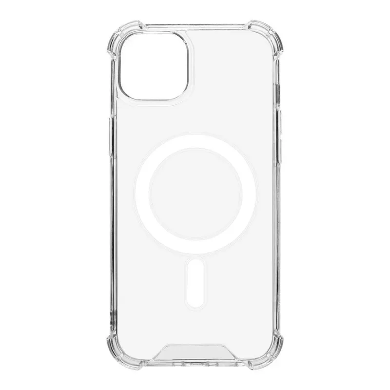 Capa traseira Tactical MagForce Plyo para iPhone 15 Plus transparente