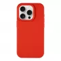 Capa traseira Tactical Velvet Smoothie para iPhone 15 Pro - vermelho chili