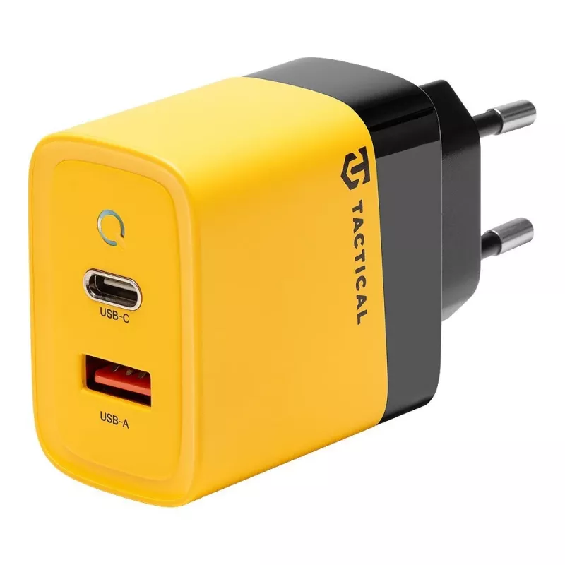 Carregador de parede Tactical Microgrid GaN 45W amarelo com USB-C