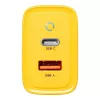 Carregador de parede Tactical Microgrid GaN 45W amarelo com USB-C